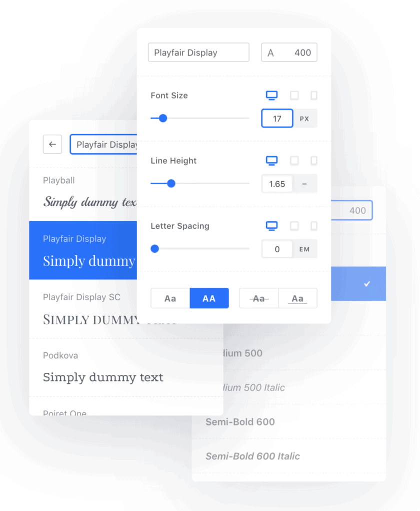 Typografia w Blocksy