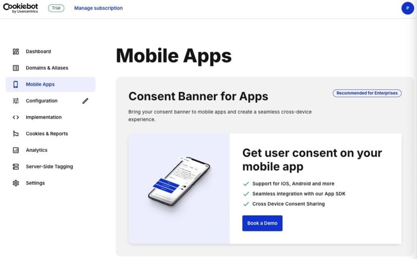 Ustawienia Cookiebot