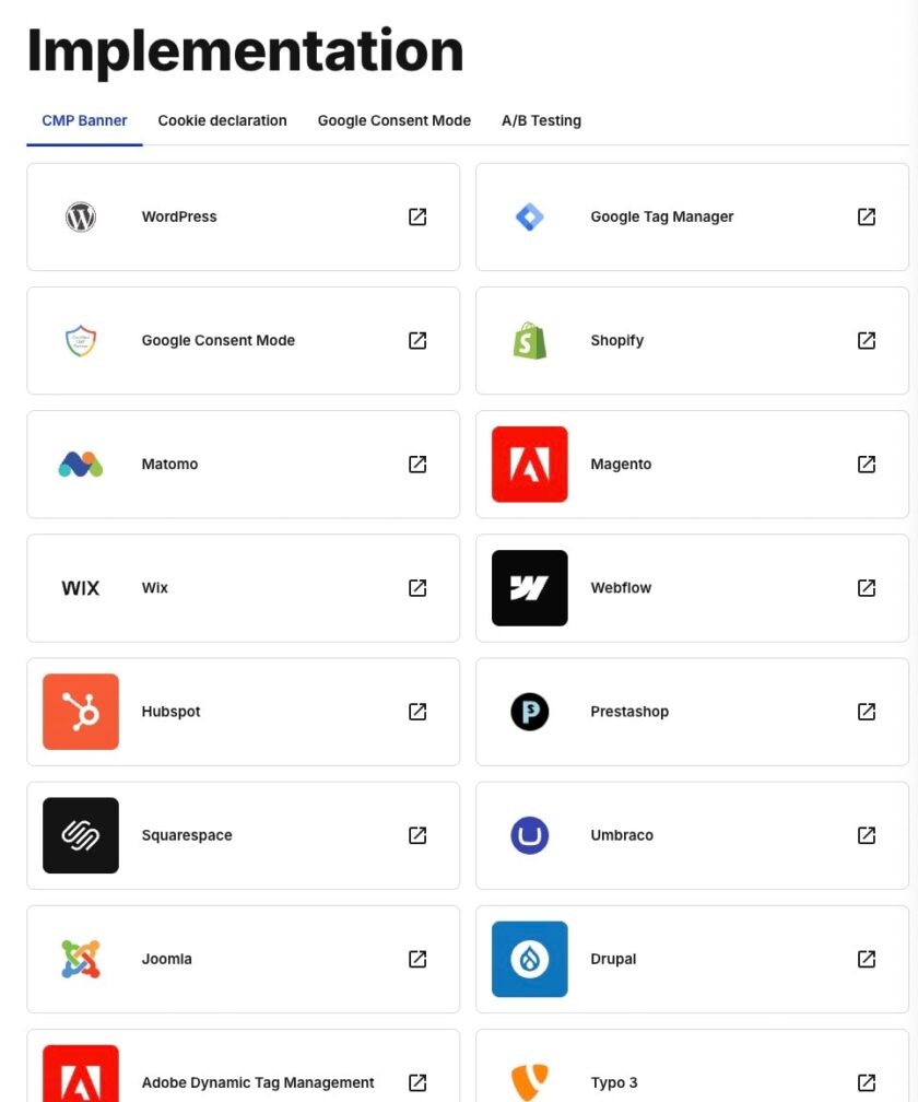 Ustawienia Cookiebot
