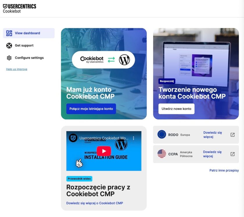 Cookiebot w WordPress