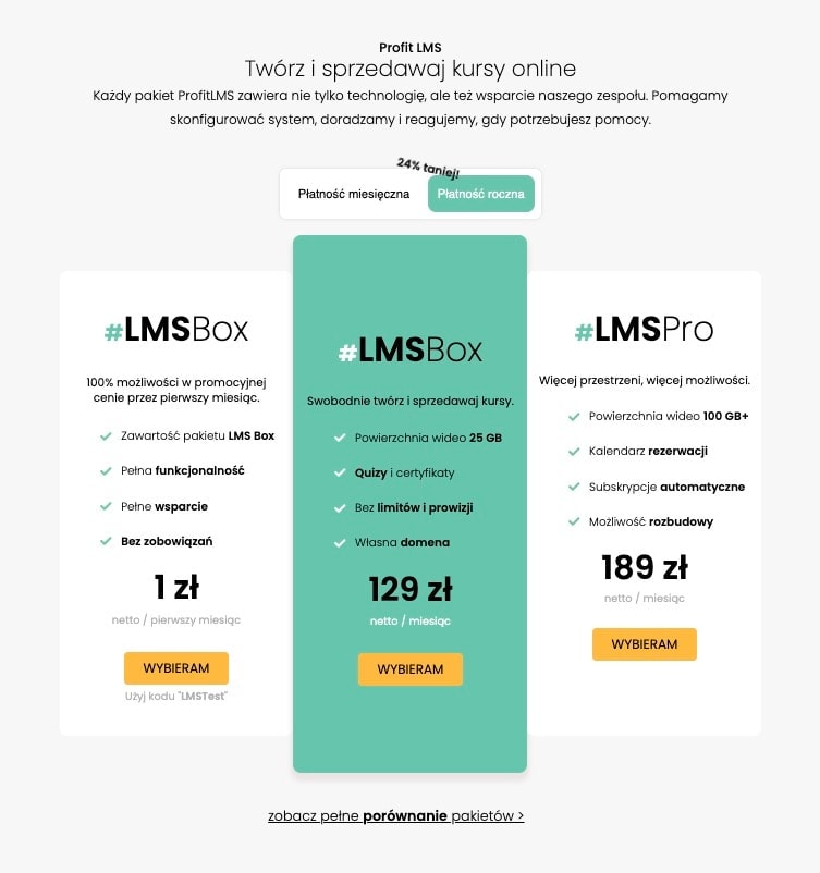 Cennik LMS w HashMagnet