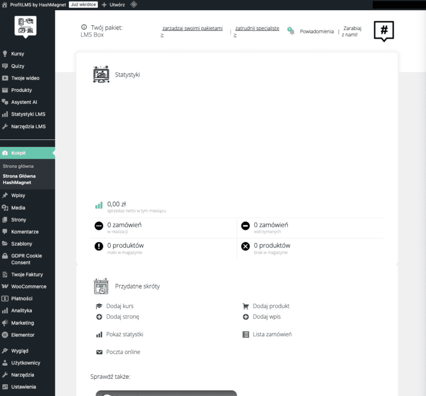 ProfitLMS by HashMagnet w WordPress