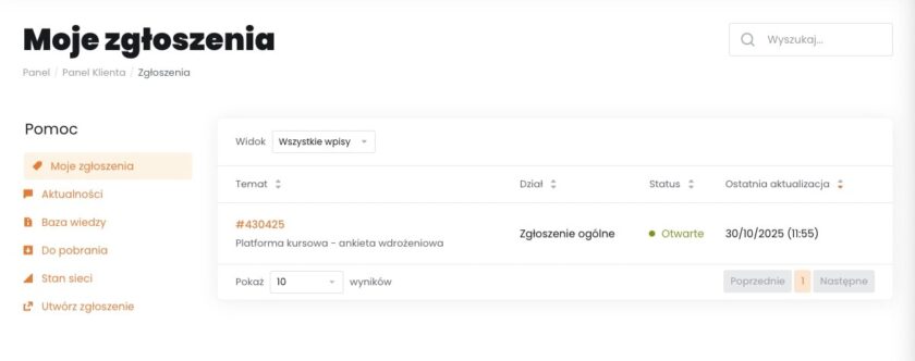 Zamówienie na LMS w HashMagnet