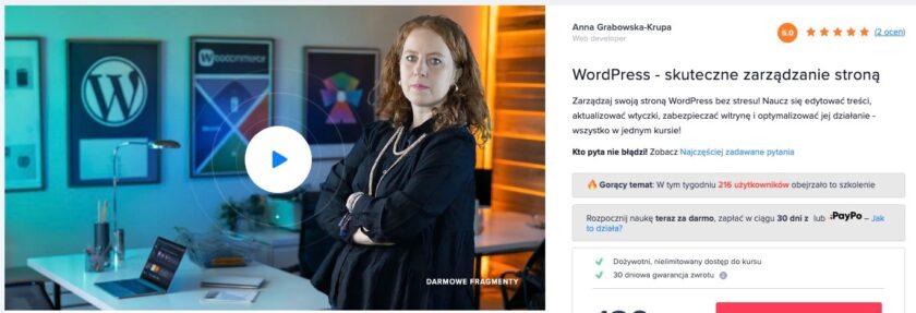 WordPress - skuteczne zarządzanie stroną (Anna Grabowska-Krupa)