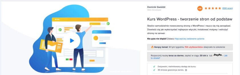 Kurs WordPress - tworzenie stron od podstaw (Dominik Gwóźdź)