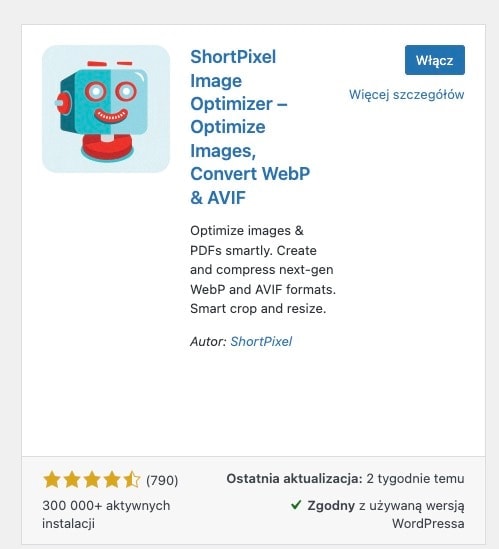Shortpixel w WordPress
