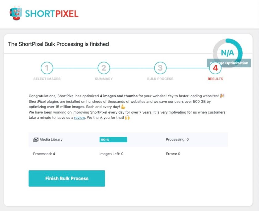 Shortpixel w WordPress