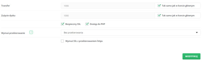 Uruchomienie certyfikatu SSL w panelu hostingu