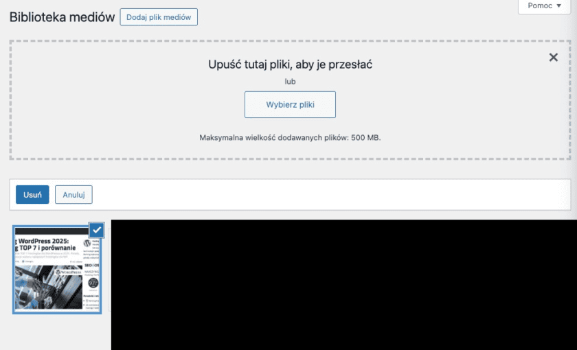 Dodawanie zoptymalizowanego obrazka do WordPressa
