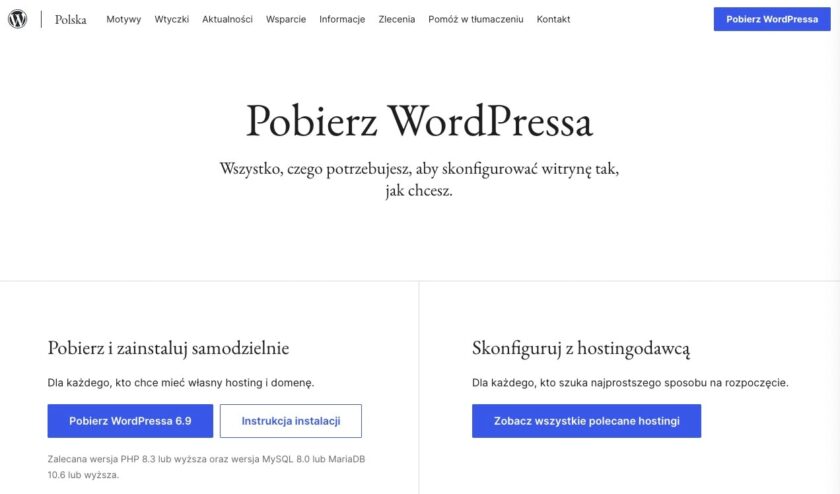 Instalacja WordPressa na localhost