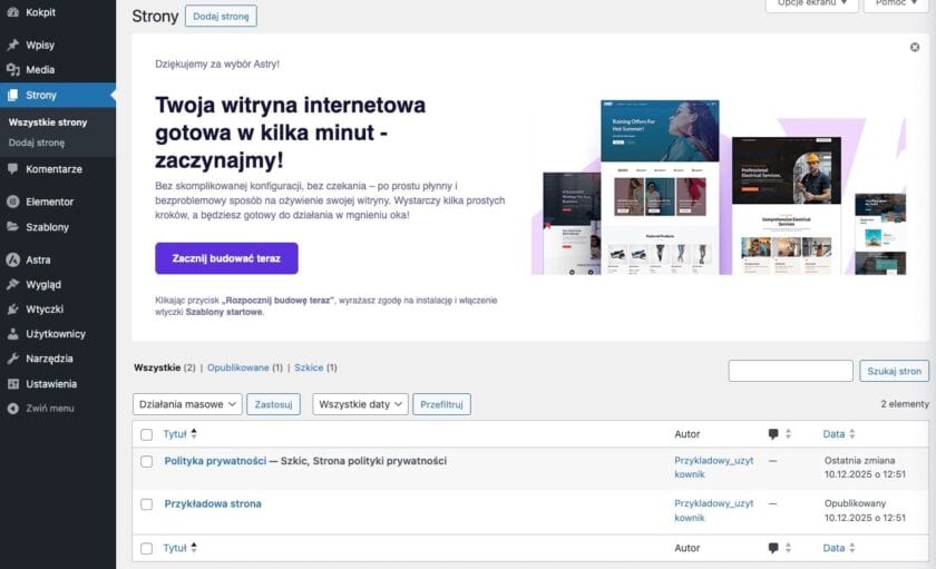 WordPress na localhost