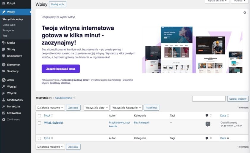 WordPress na localhost