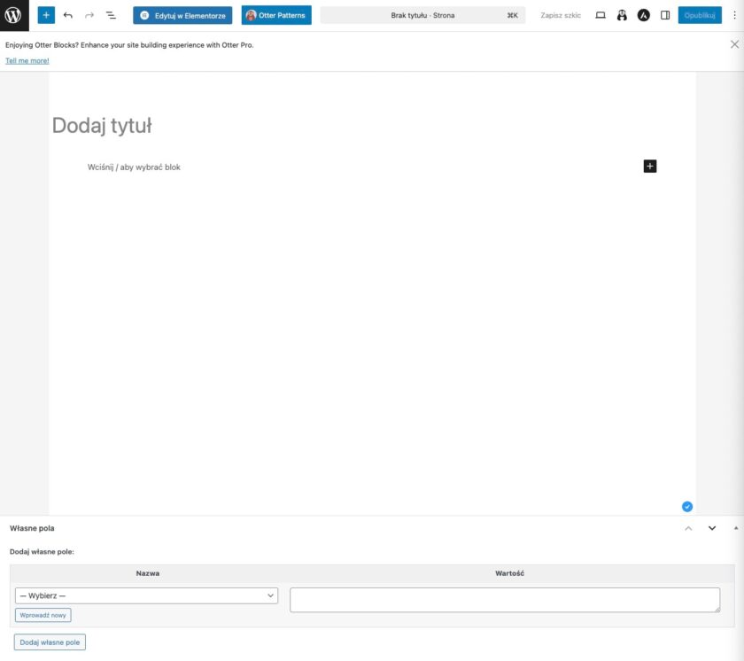 Tworzenie strony z WPML