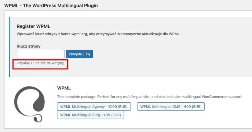 Dodawanie WPML do WordPressa