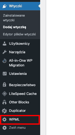 Dodawanie WPML do WordPressa