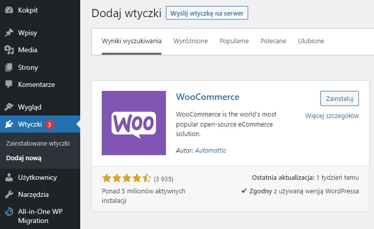 WooCommerce - instalacja