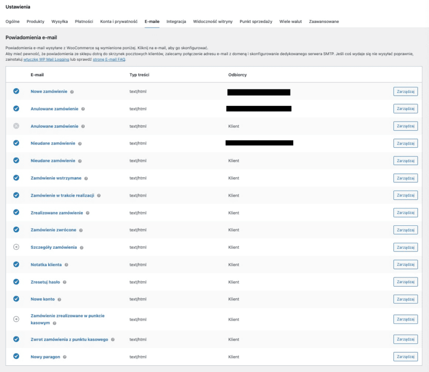 Zakładanie sklepu WooCommerce: Ustawienia
