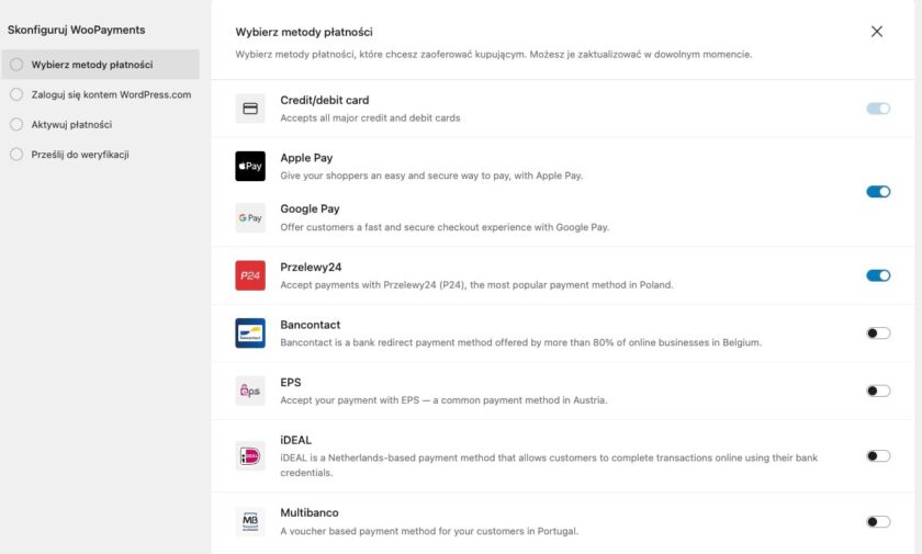 Zakładanie sklepu WooCommerce: Płatności