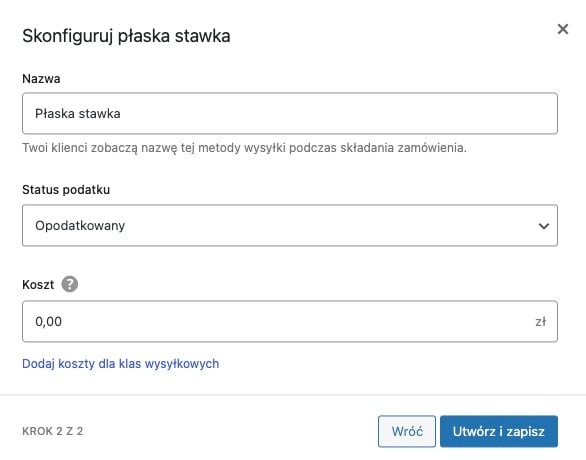 Zakładanie sklepu WooCommerce: Wysyłki