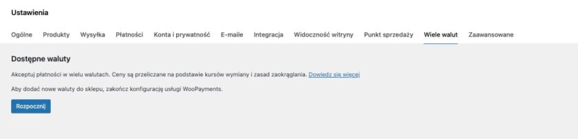 Zakładanie sklepu WooCommerce: Ustawienia